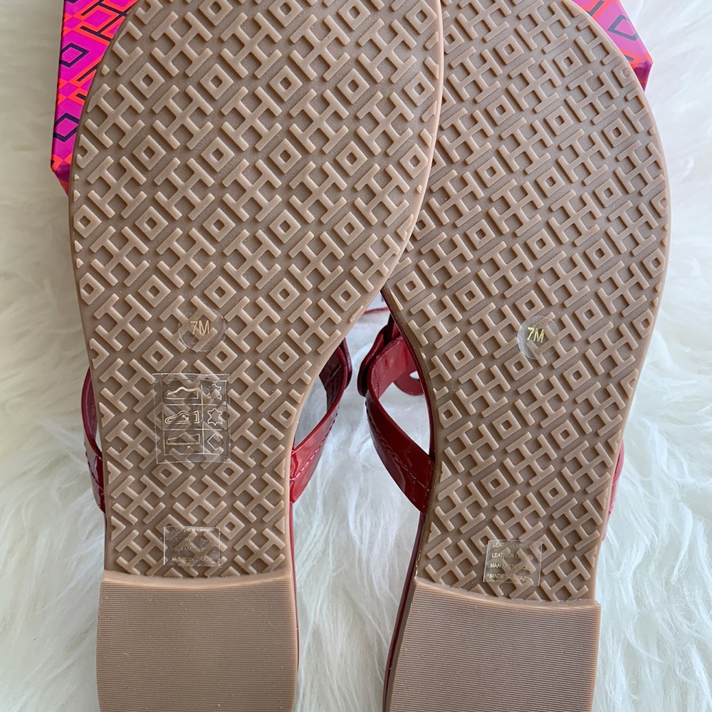 Tory Burch Miller sandals patent dark redstone - Picture 5 of 8